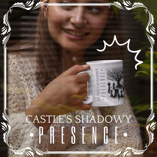 Schattenpräsenz des Schlosses Kaffeetasse (Castle's Shadowy Presence cover from The Beekeeper Store)