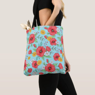 Schattenriss Blumen Fantasy Kosmetiktasche