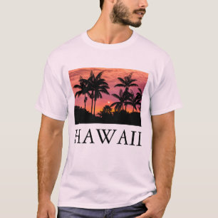 Schattenrisse von Palmen, Hawaii T-Shirt