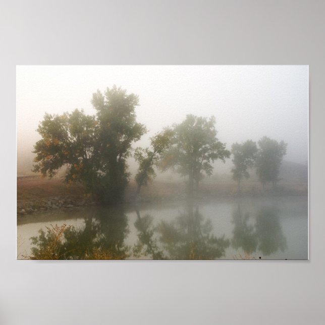 Schattensee im Mist Poster (Vorne)