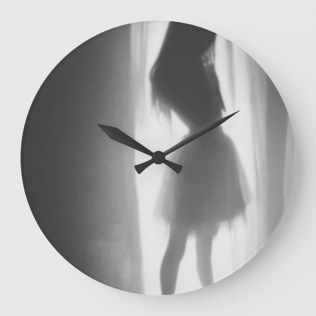 Schattentänze am Fenster Große Wanduhr (Vorderseite)