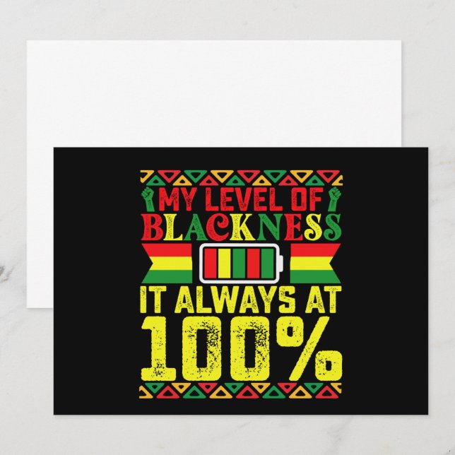 Schattenzustand im 19. Jahrhundert schwarze Geschi Einladung (Vorne/Hinten)