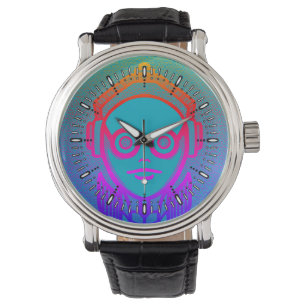 Schattierte Wanduhr zum Hineinschauen Armbanduhr