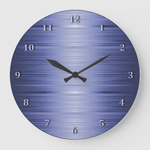 Schattierter Saphire Navy Blue Wall Clock Große Wanduhr