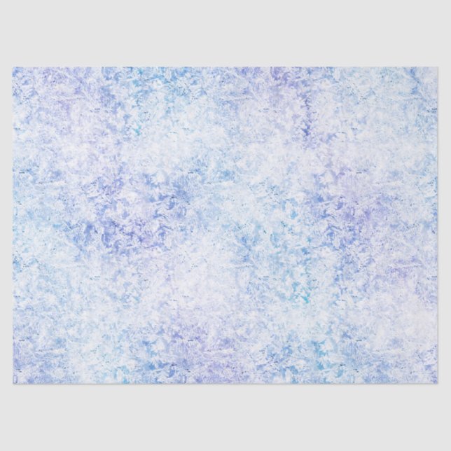 Schattierungen aus blauem Frostpapier Seidenpapier (Vorderseite)