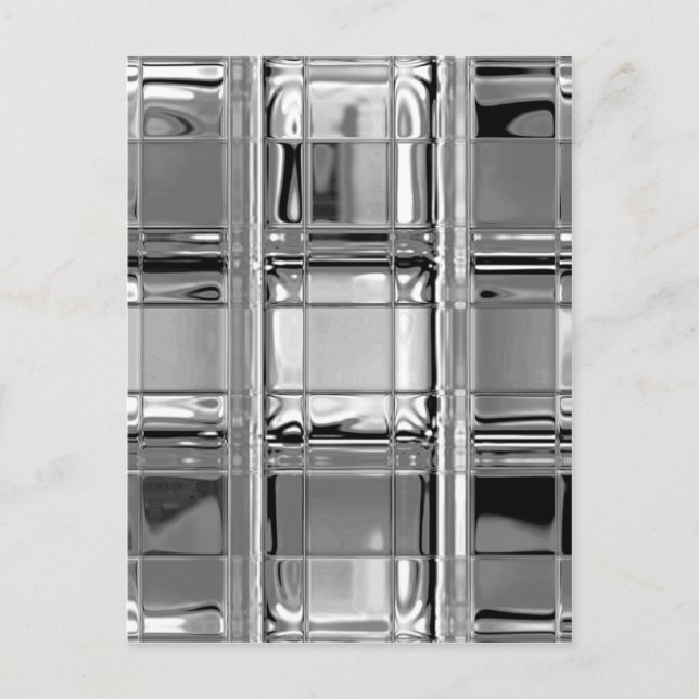 Schattierungen aus grauem Glasmosaik Postkarte (Vorderseite)