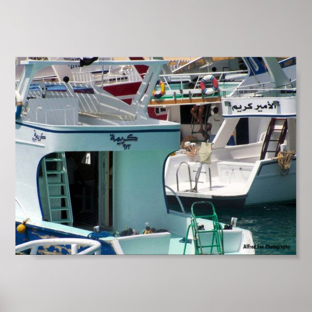 Schattierungen der Küste von Hurghada Poster (Vorne)