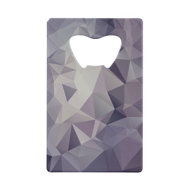 Schattierungen der Lila Abstrakten Pyramide Kunst Kreditkarten Flaschenöffner (Vorderseite)