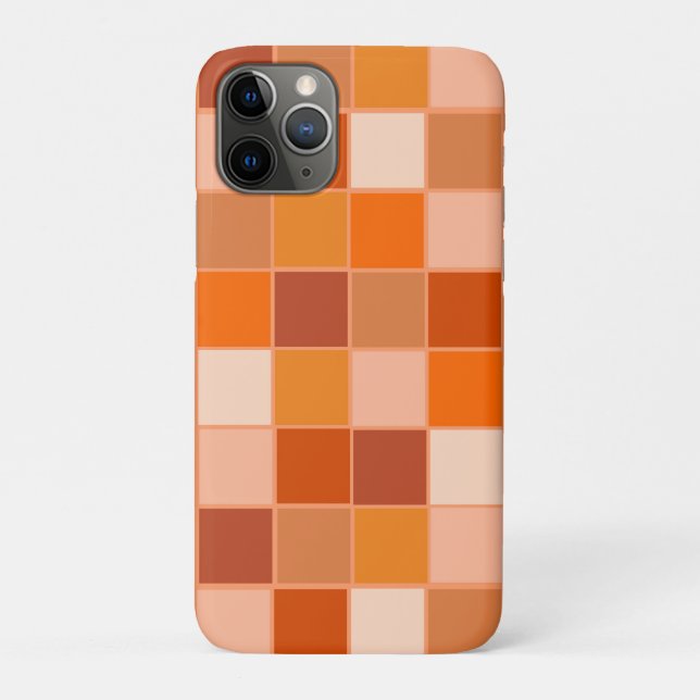 Schattierungen der Orangen Quadrate Case-Mate iPhone Hülle (Rückseite)