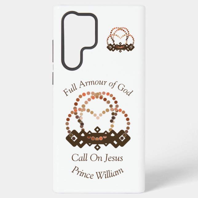 Schattierungen eines Prinzenjungen mit voller Rüst Samsung Galaxy Hülle (Rückseite)