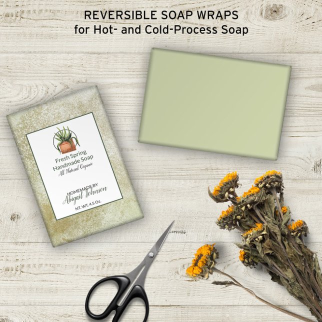 Schattierungen für grünes 🌿 Watercolor Soap Papie (Shades of Green 🌿 Watercolor Soap Wrap Paper -- Customize on Screen Live; No Minimum Orders
)