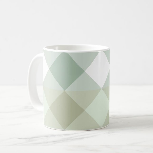 Schattierungen geometrischer Tasse (Vorderseite Links)