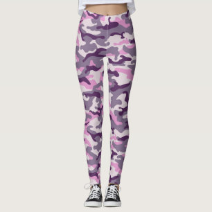 Schattierungen im rosa Camouflage-Stil Leggings