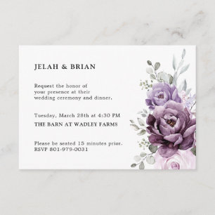 Schattierungen Lila blutiger blutiger Hochzeiten Begleitkarte