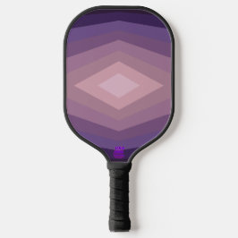 Schattierungen Lila geometrischer Abstrakter Kunst Pickleball Schläger