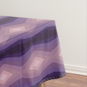 Schattierungen Lila geometrischer Abstrakter Kunst Tischdecke