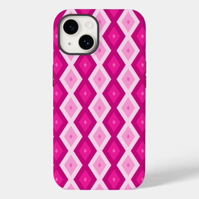 Schattierungen von Fuchsiendiamanten Case-Mate iPhone Hülle (Rückseite)