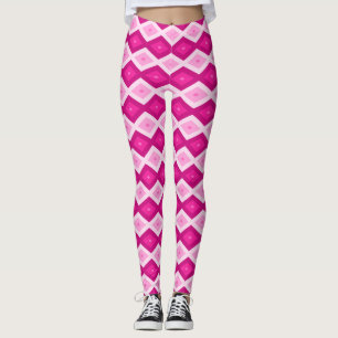 Schattierungen von Fuchsiendiamanten Leggings