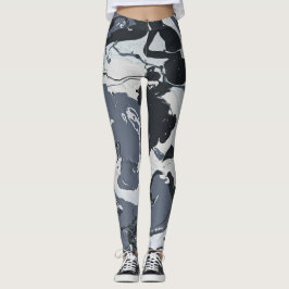 Schattierungen von Grau monochrome moderne abstrak Leggings