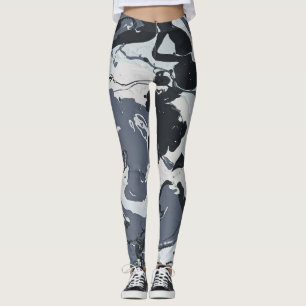 Schattierungen von Grau monochrome moderne abstrak Leggings
