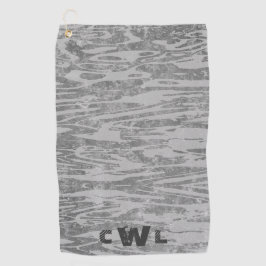 Schattierungen von grauem Holz-Grain-Muster Golfhandtuch