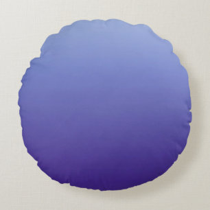 Schattierungen von Periwinkle Violett zu Blau Rundes Kissen