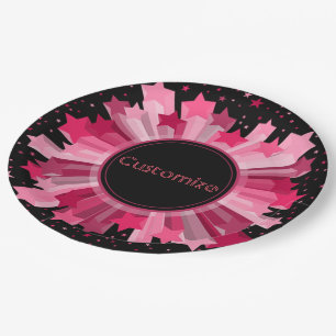 Schattierungen von Tellern aus dem Party Roter Ste Pappteller