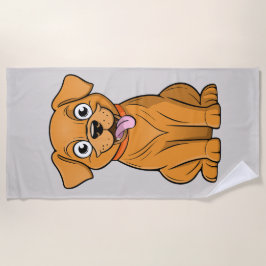 Schattig en uniek honden strandlaken strandtuch