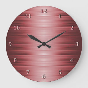Schattige Burgundy Ruby Red Wall Clock Große Wanduhr