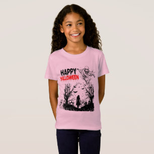 Schattige Geister versammeln sich blassrosa T-Shirt