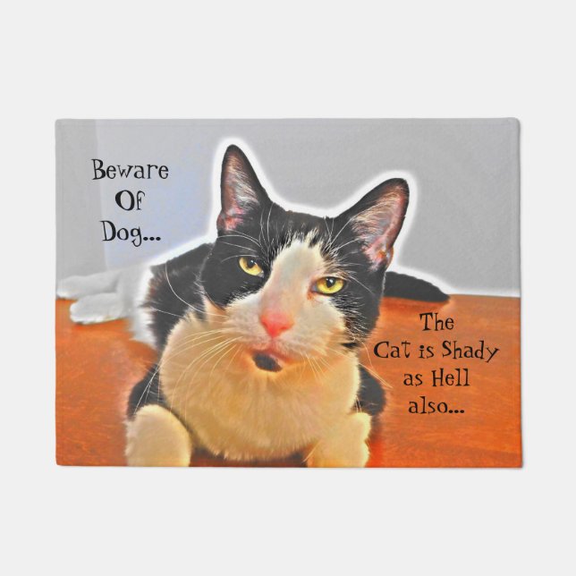 Schattige Katzen-Fußmatte Fußmatte (Vorderseite)