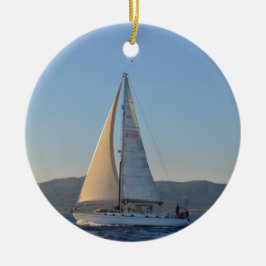 Schattige Lady am frühen Morgen Keramik Ornament