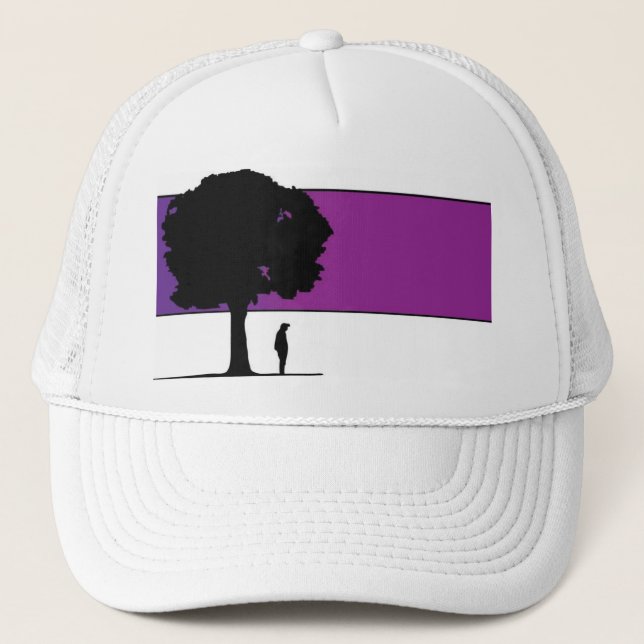 schattiger Baum Truckerkappe (Vorderseite)