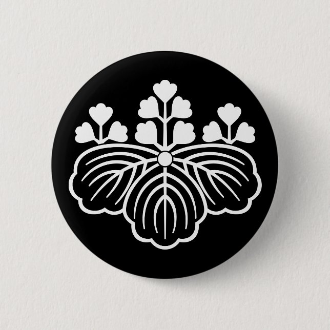Schattiger Blauglockenbaum mit 5&3 Blüten Button (Vorderseite)