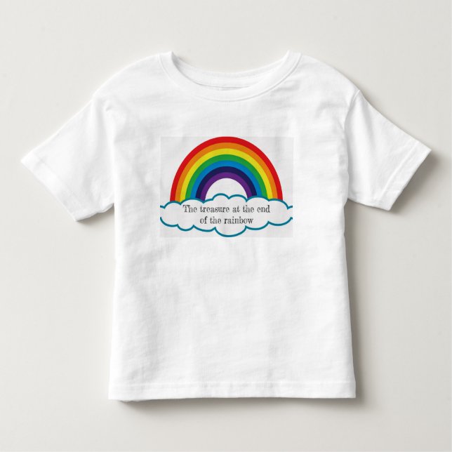 Schatz am Ende des Regenbogens. Kindert-stück Kleinkind T-shirt (Vorderseite)