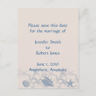 Schatz am Meer Save the Date, Postkarte