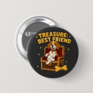 Schatz Best Friend Beagle Hund Button