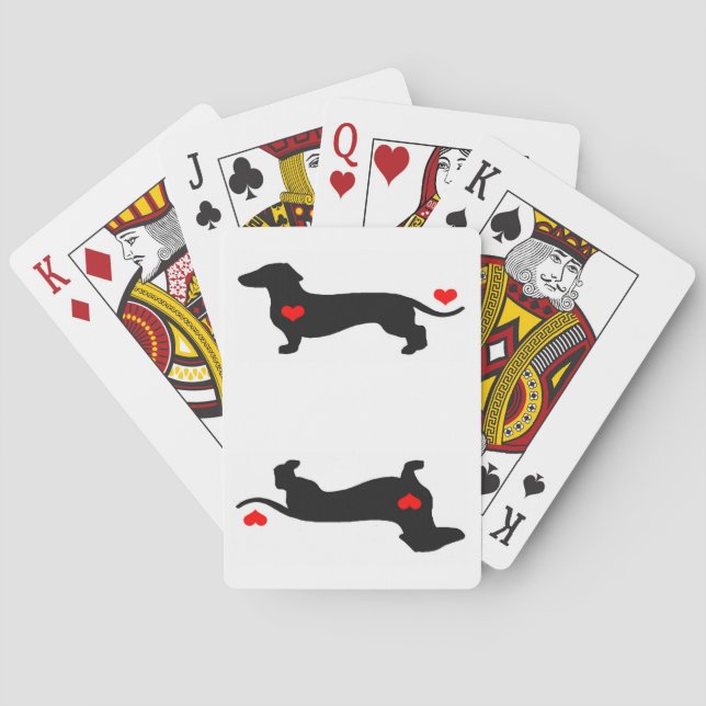 Schatz-Dackel-Spielkarten Spielkarten (Rückseite)