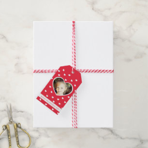 Schatz-Fotovalentines-Geschenk-Umbauten/Rot Geschenkanhänger