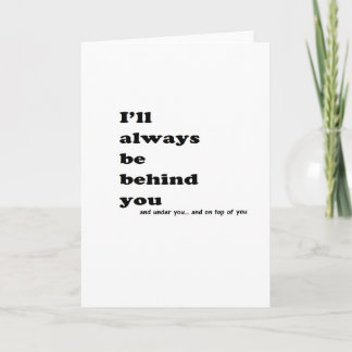 Schatz hinter dir, sexy valen Freundin Karte