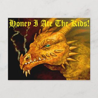 Schatz, ich habe die Kinder gegessen Postkarte