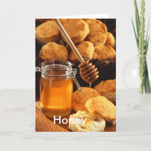 Schatz... Ich Liebe dich! Bisquits und Honey Food  Karte