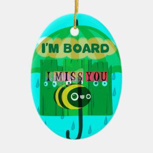 Schatz, ich vermisse dich so sehr keramik ornament