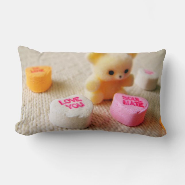 Schatz-Liebe Sie Soulkameradrechteck Throw pil Lendenkissen (Vorderseite)