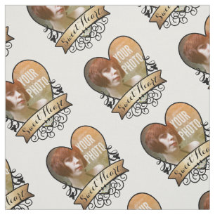 Schatz-personalisiertes Foto-Gewebe Stoff