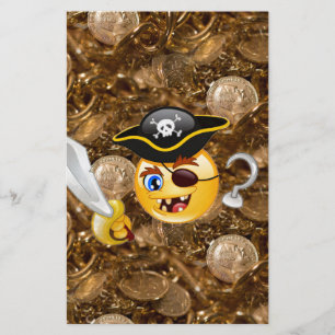 Schatz Pirate Emoji Briefpapier