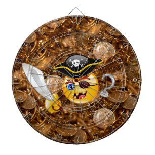 Schatz Pirate Emoji Dartscheibe