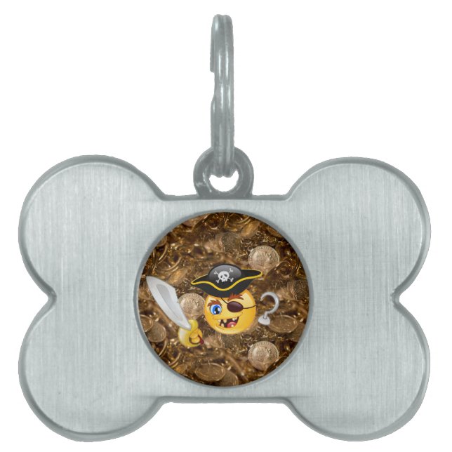 Schatz Pirate Emoji Tiermarke (Vorderseite)