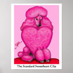 Schatz-Pudel-Leinwand-Druck Poster