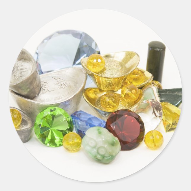 Schatz Runder Aufkleber (Vorderseite)